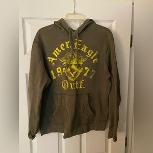 Green American Eagle hoodie